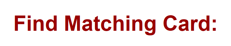 Find Matching Card