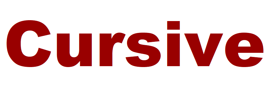 Cursive